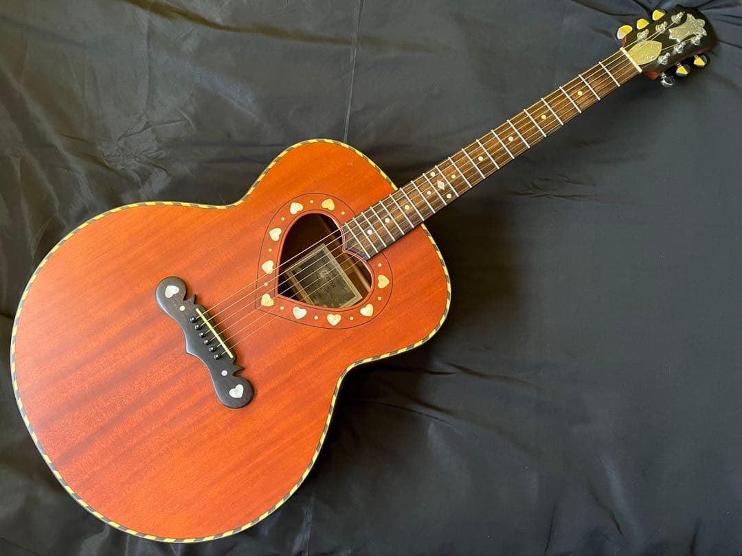 激レアZEPHYR ZAC-60アコースティックギターほぼ未使用ケース付き