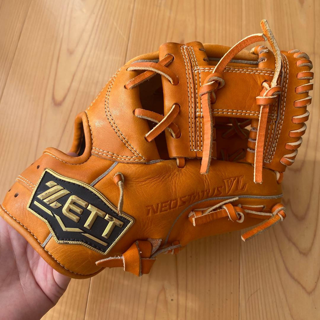 少年野球ZETT NEO STAGE VZ 軟式用グローブ オレンジ