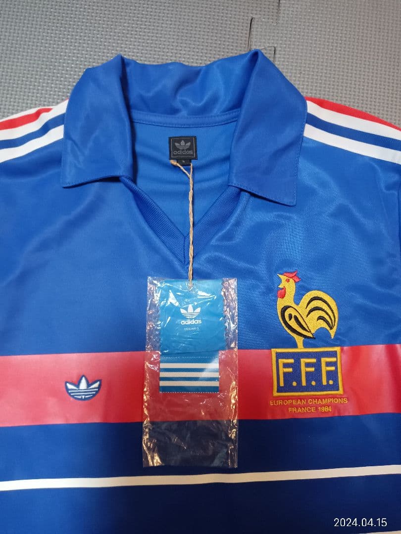 1984年　EURO　フランス大会　フランス代表　プラティニ　復刻　ユニフォーム