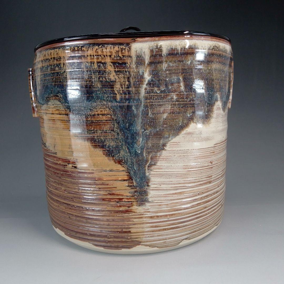 楽山　高取　水指　耳付　高取焼　水差し