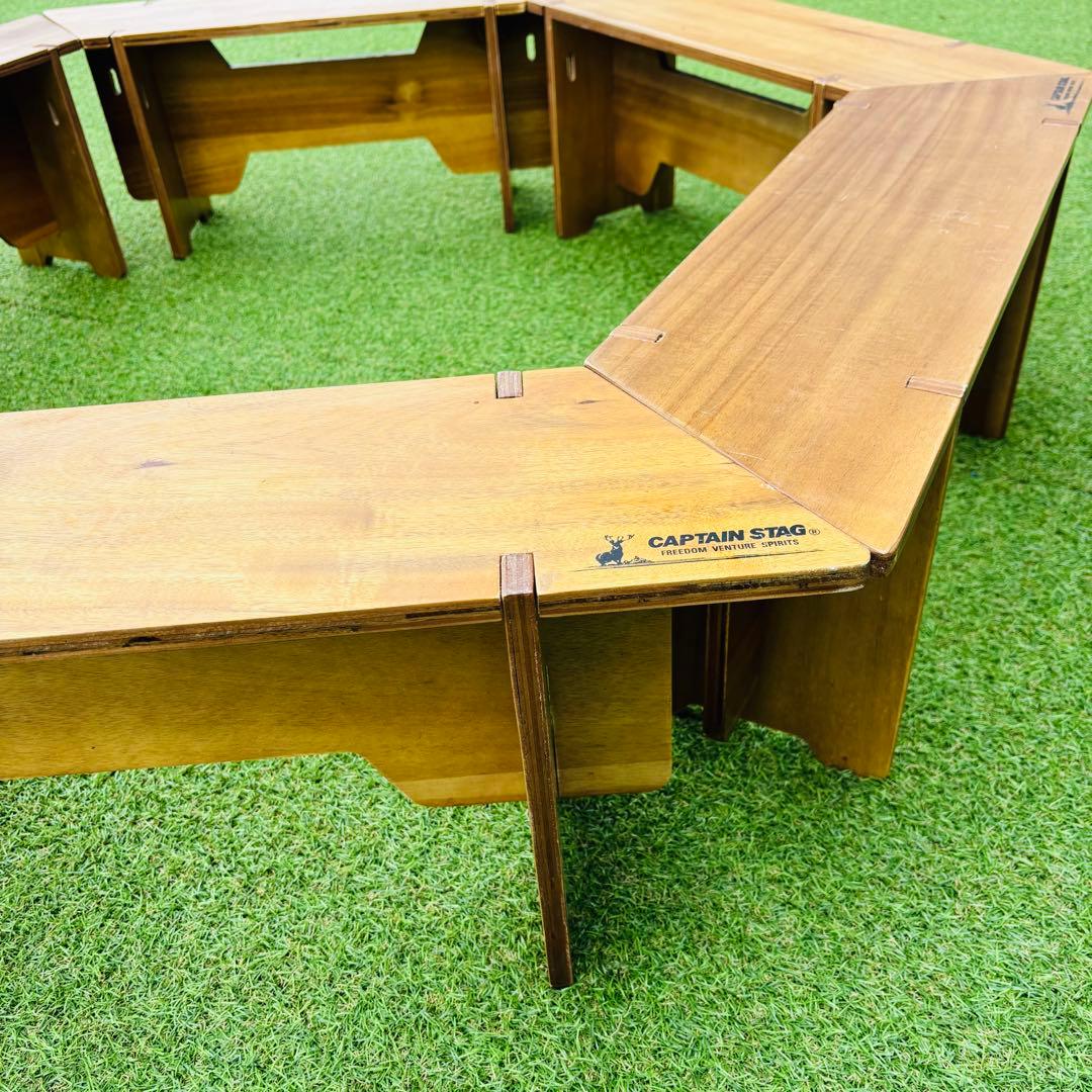 キャプテンスタッグ　クラシック　ヘキサテーブル　グリル　アウトドア　テーブル