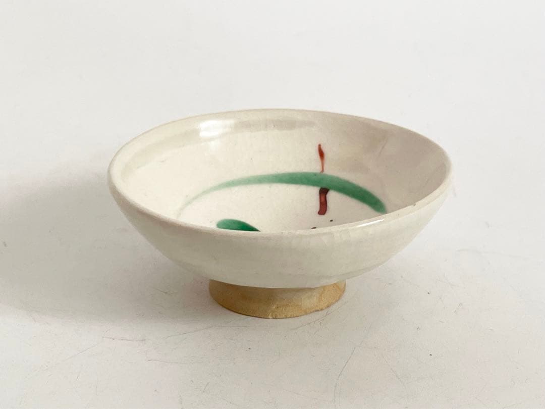 陶芸家　小山冨士夫　酒觴　宋赤絵写　花　ぐい呑　盃　酒器　鎌倉　共箱