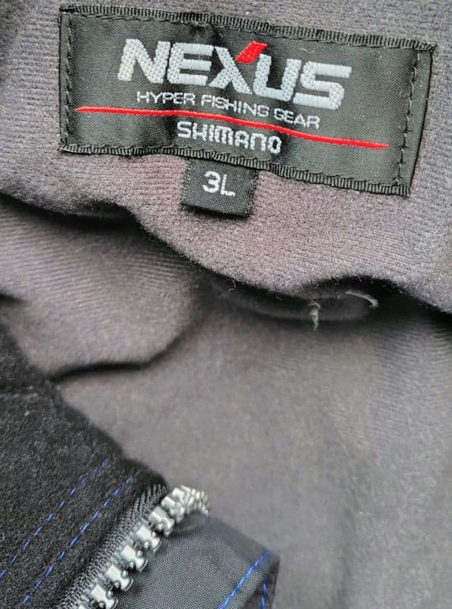 SHIMANO NEXUS フィッシングスーツ 3L 青/黒