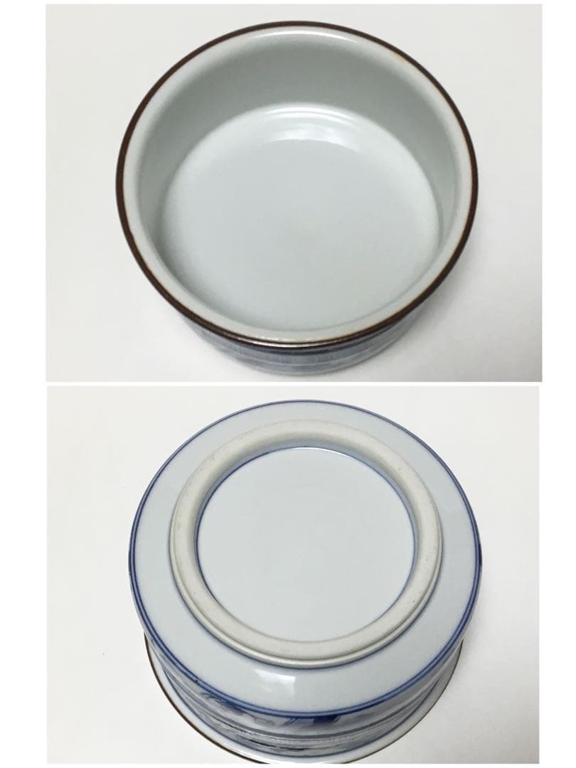 染付皆具 手塚央 茶道具 古物品 木箱入