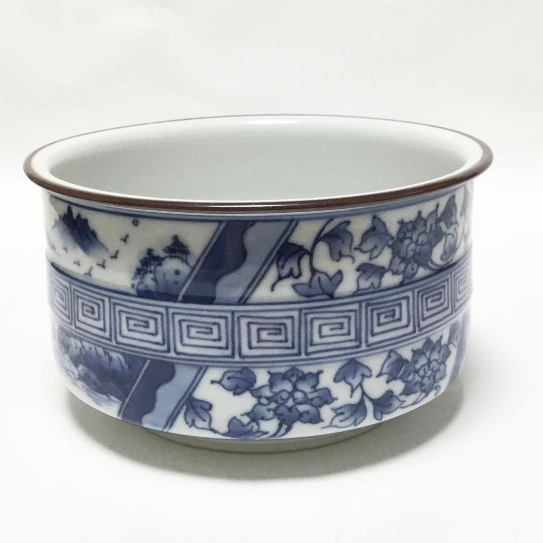 染付皆具 手塚央 茶道具 古物品 木箱入