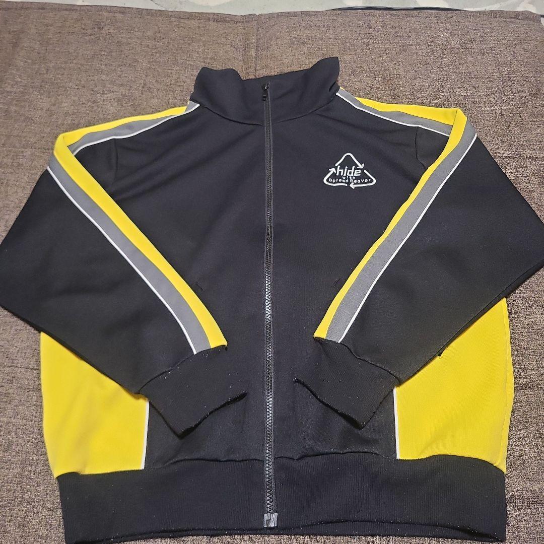 hide ジッパー付きジャケット 黒/黄色