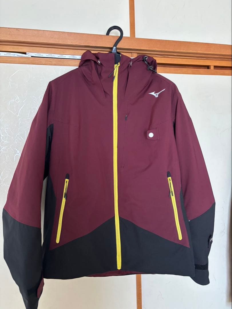 ミズノ バーガンディ スキーウェア上下