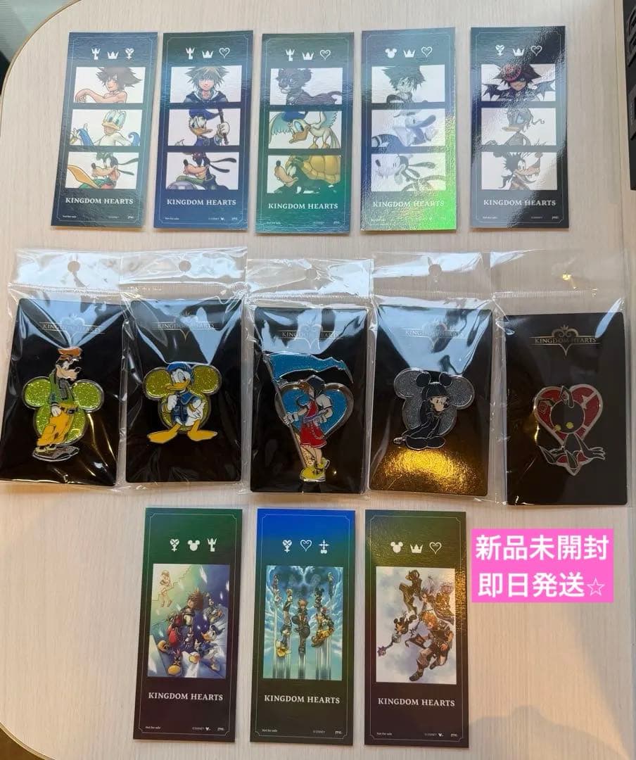 キングダムハーツ ロフト ピンズ 全5種類セット　即日配送⭐︎ ノベルティコンプ付