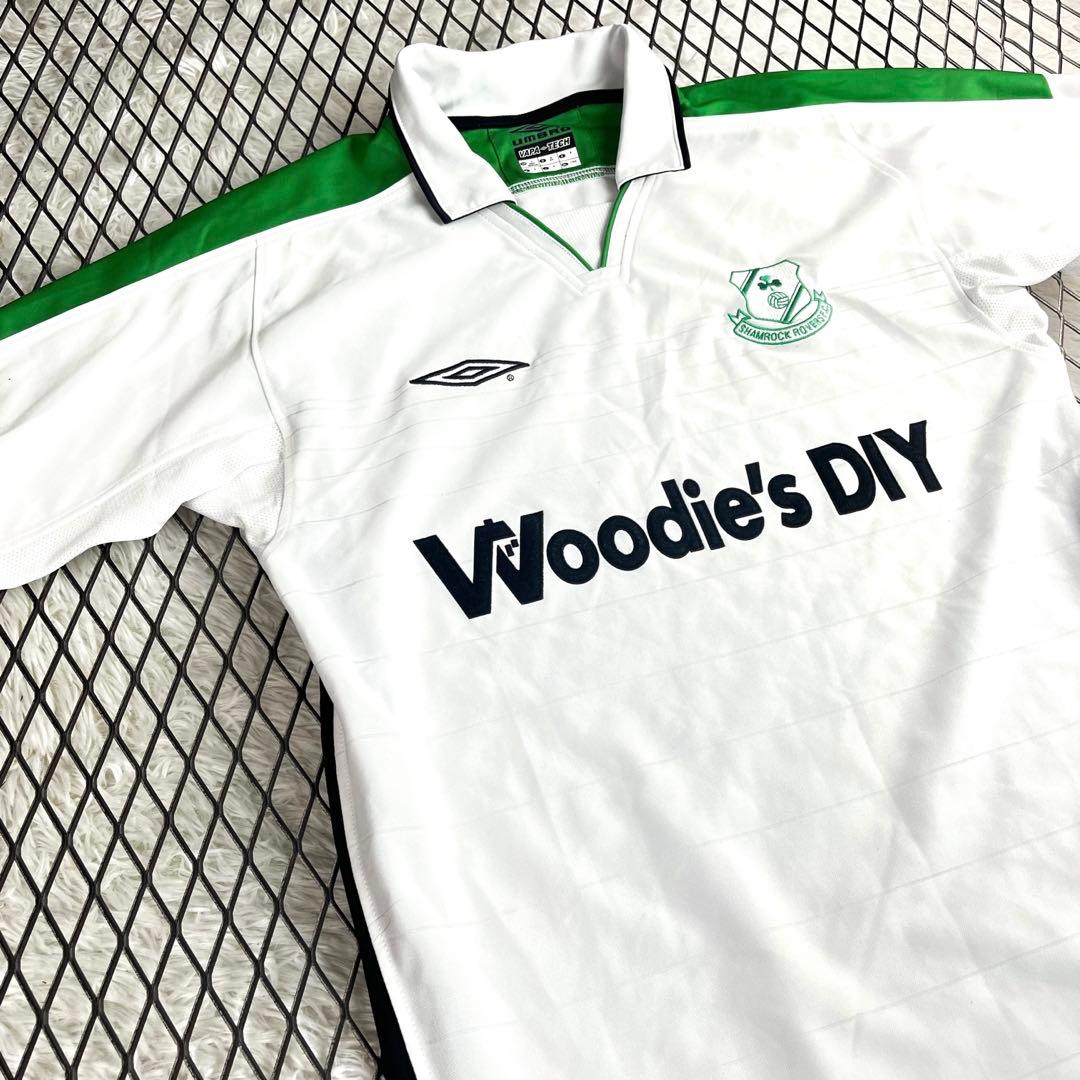 希少　UMBRO　03/04シャムロック・ローバーズ　Away S/S