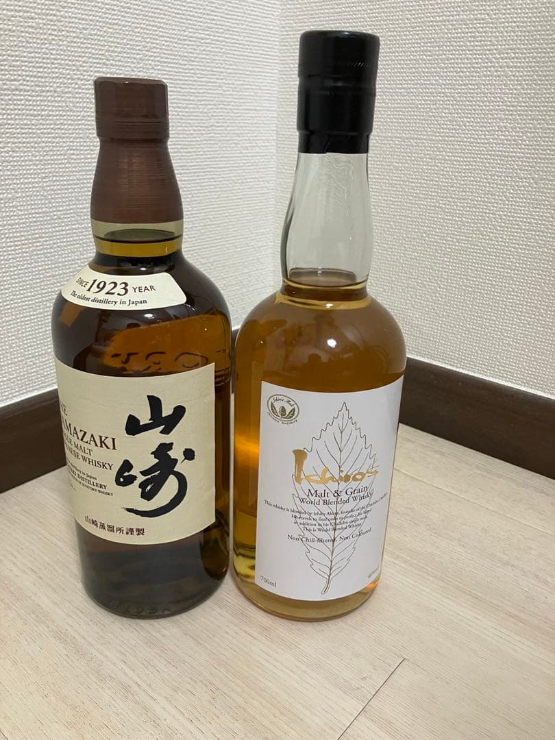 山崎 700ml&イチローズモルト700mlウイスキーセット　本日出品終了予定