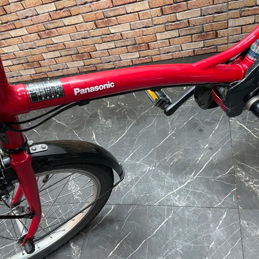 【91】電動自転車 Panasonic SugarDrop レッド 20インチ