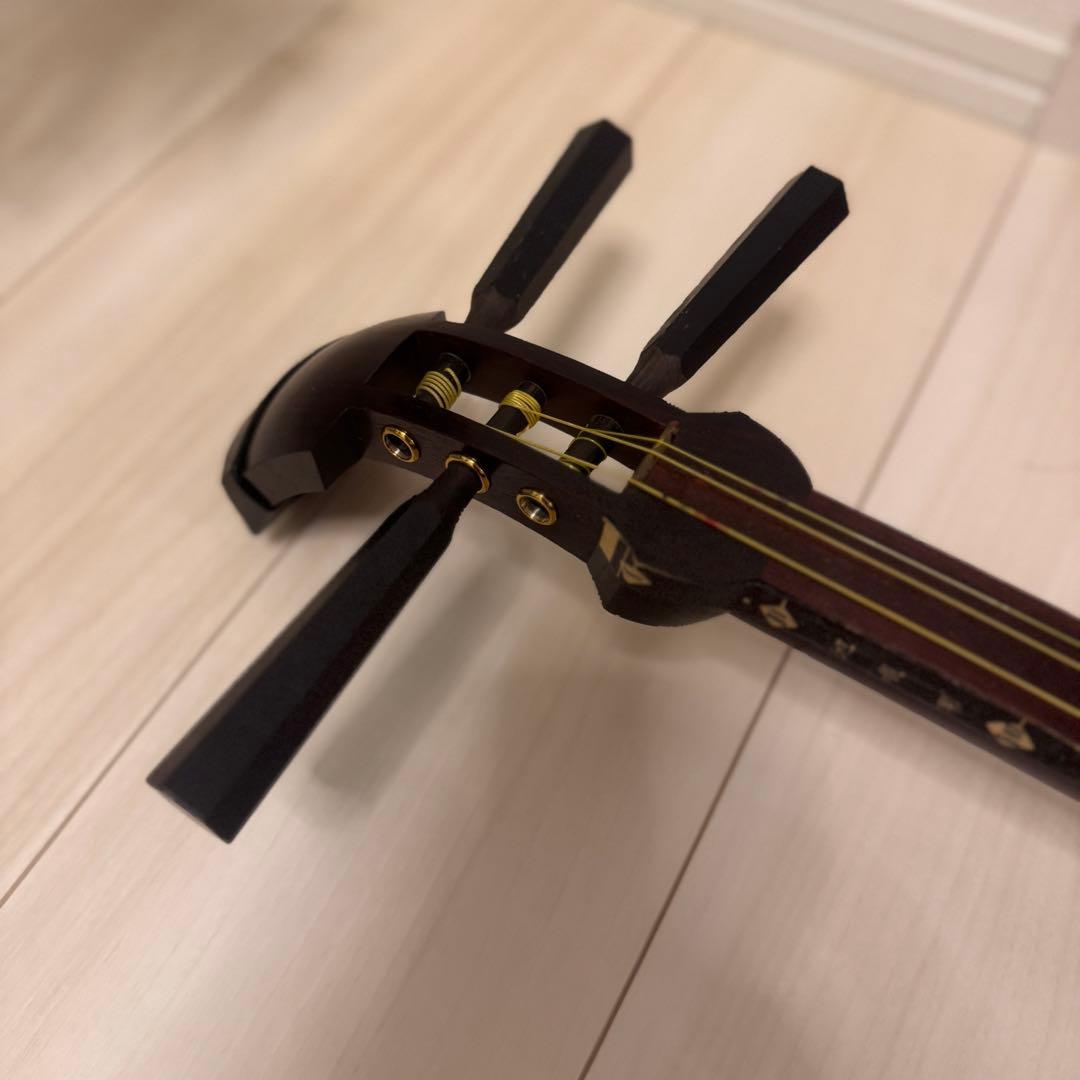 花柄装飾の三線 本体