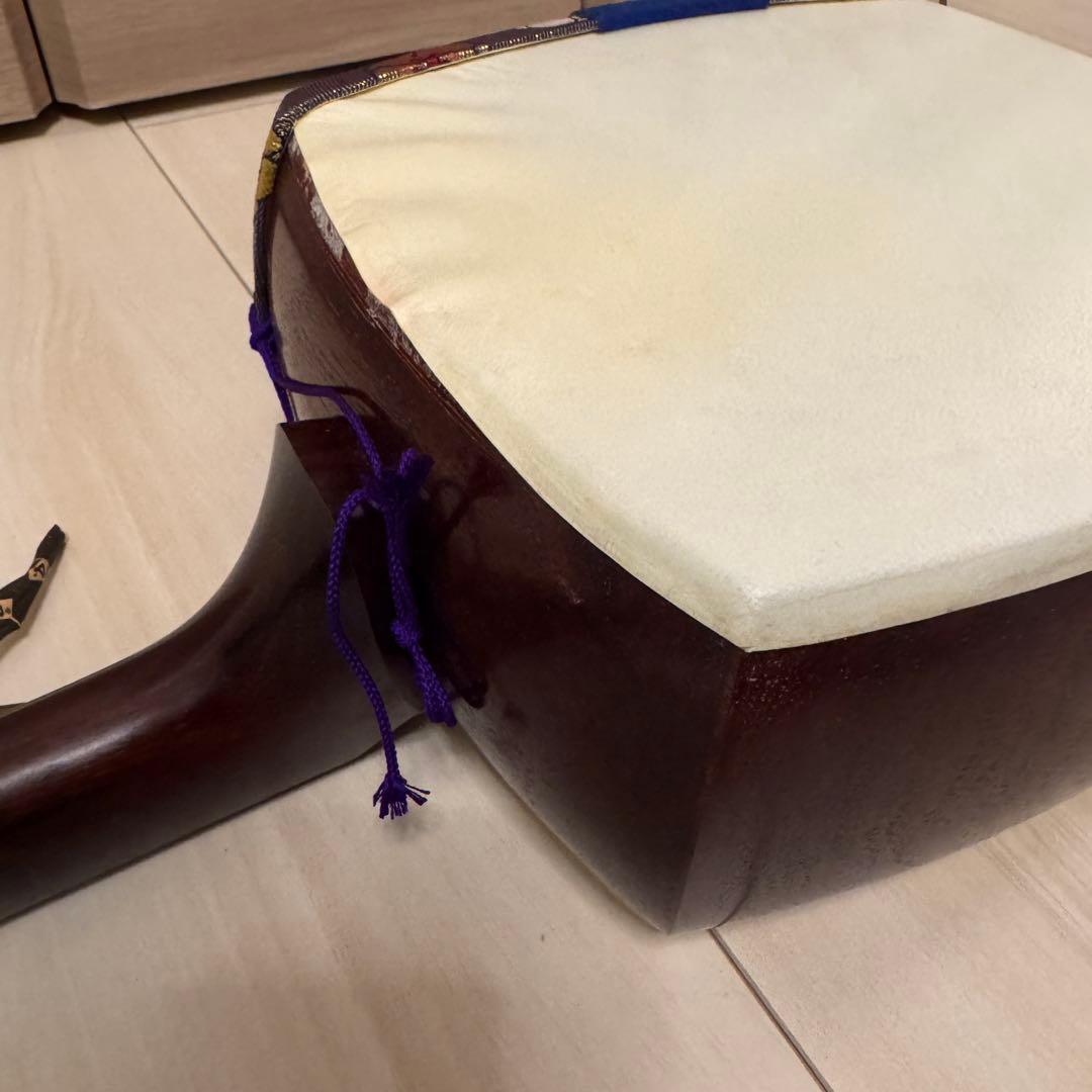 花柄装飾の三線 本体