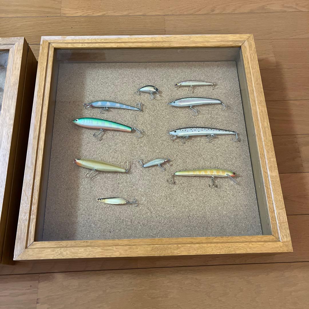 インテリア　ガラスケース　2セット　ルアー
