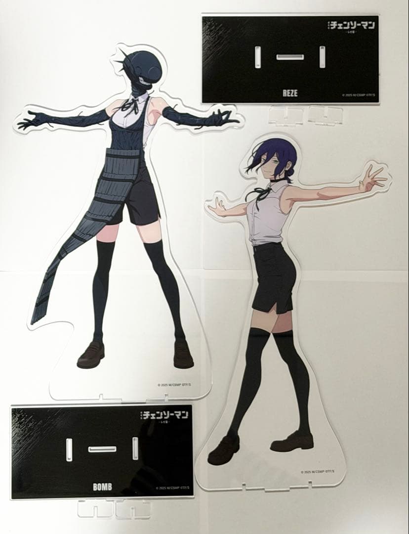 ★開封品★ チェンソーマン レゼ篇 アクリルメガフィギュア レゼ ボム 2点