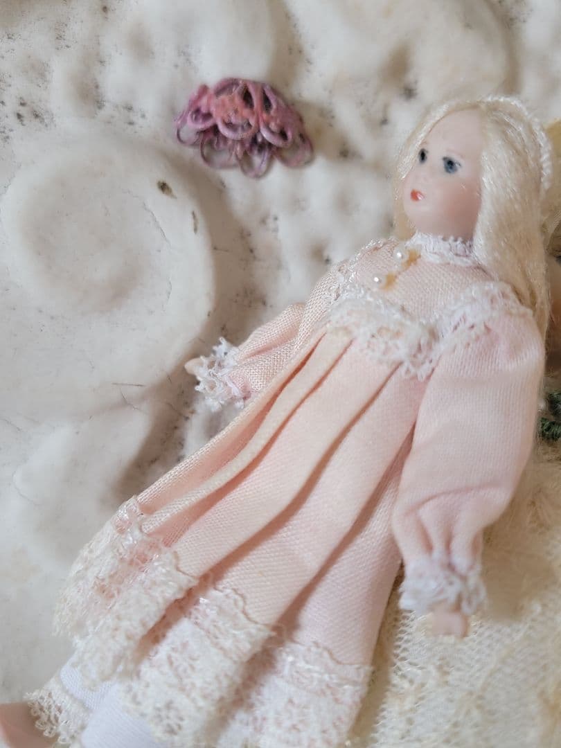 アンティーク　ヴィンテージ　ビスクドール ミニョネット　9㌢ドール