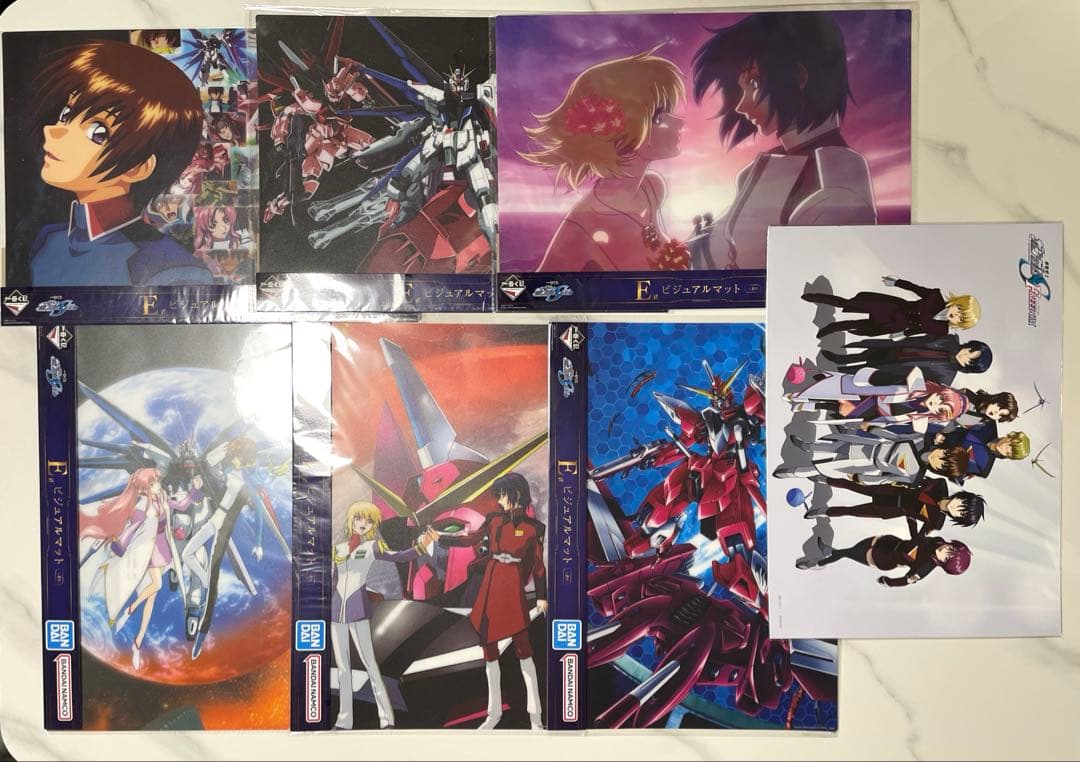 ガンダムSEED ビジュアルマット 6枚セット おまけ付き