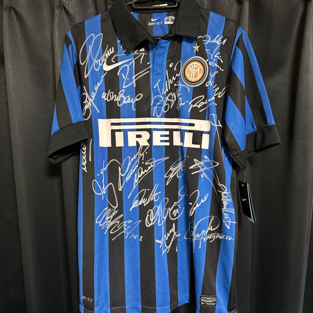 インテル　チームサイン　ユニフォーム　長友佑都　日本代表　タグ付き　証明書有り