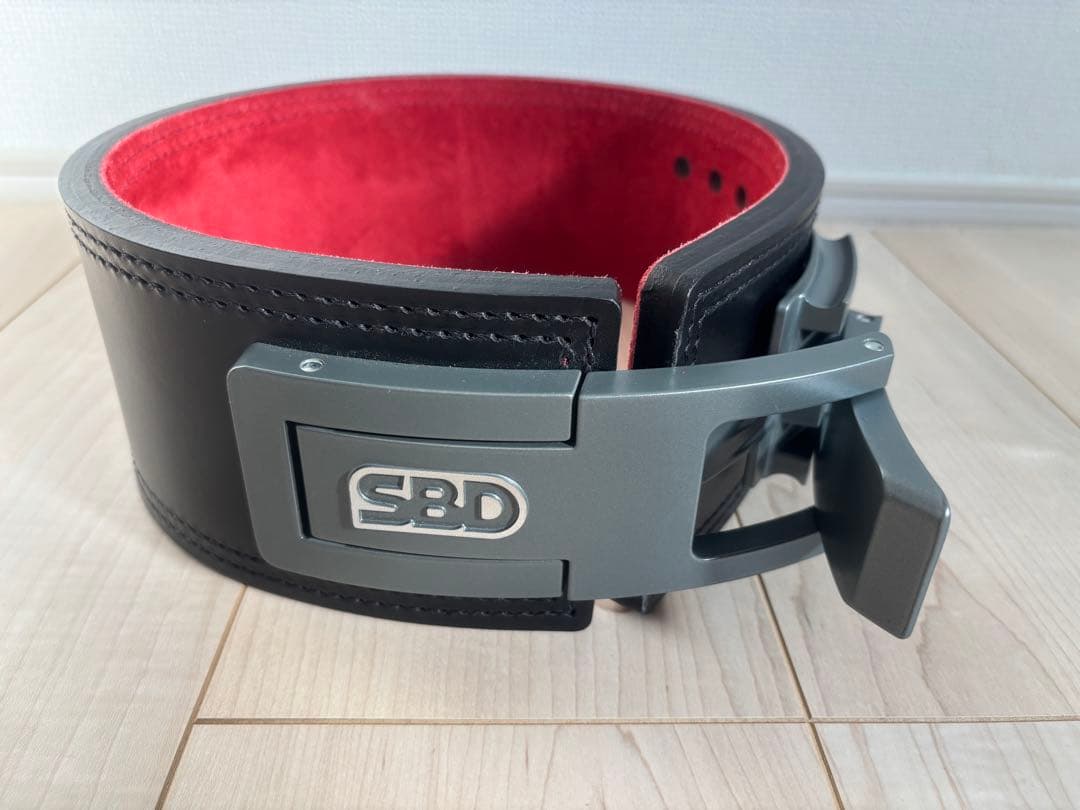 SBD パワーベルト ブラック/レッド10mm XSサイズ