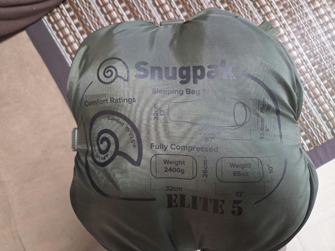 Snugpak 寝袋 ソフティー エリート5 elite5 冬用