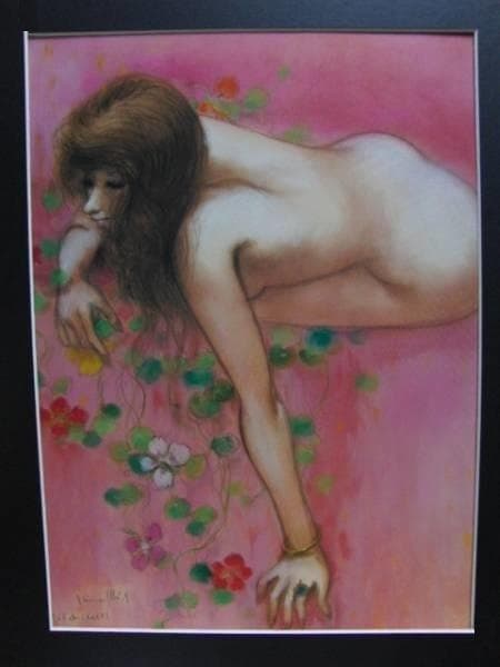 古沢 岩美、きんれんか、希少画集画、新品額装付