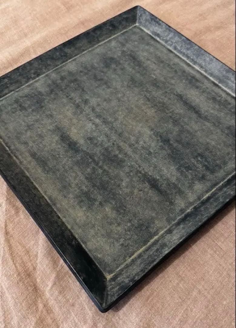 一閑張　盆　寄竹　お盆　漆　和紙