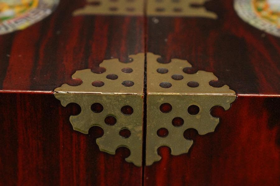 朝鮮 韓国 螺鈿 箱(A846)