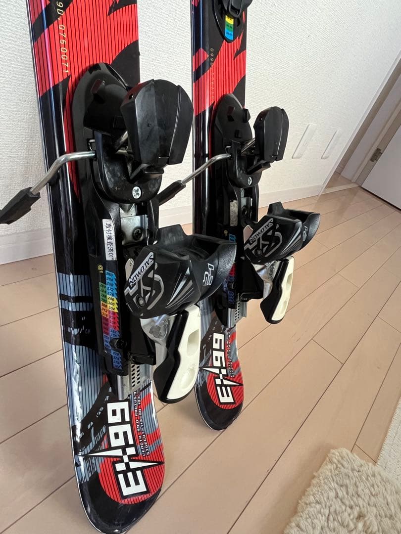 ショートスキー Swallow E-99 赤/黒 99cm