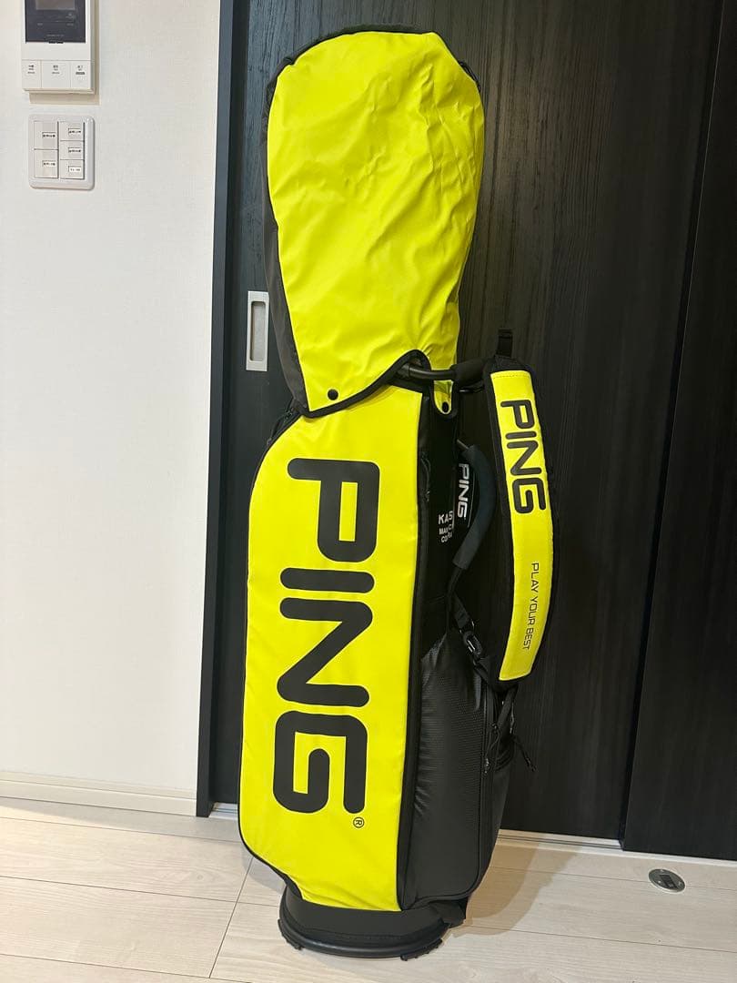 新品未使用★PING キャディバッグ イエロー×ブラック