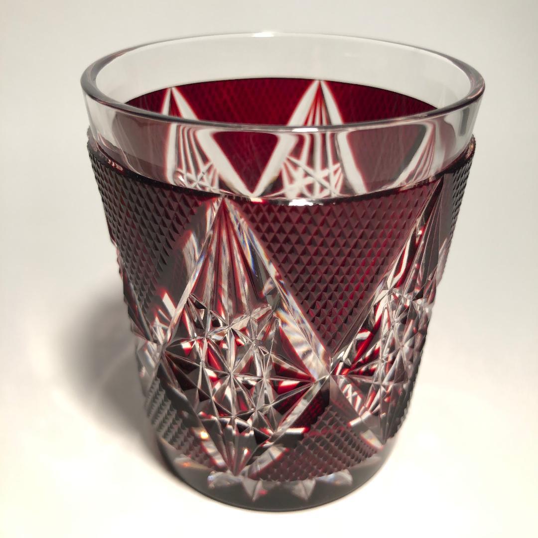 薩摩切子 タンブラー（紅）