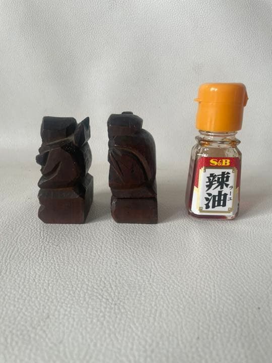 ウンフィア祠に祀られた 大黒様 恵比須様 祠 神棚 木彫刻 縁起物 小ぶり