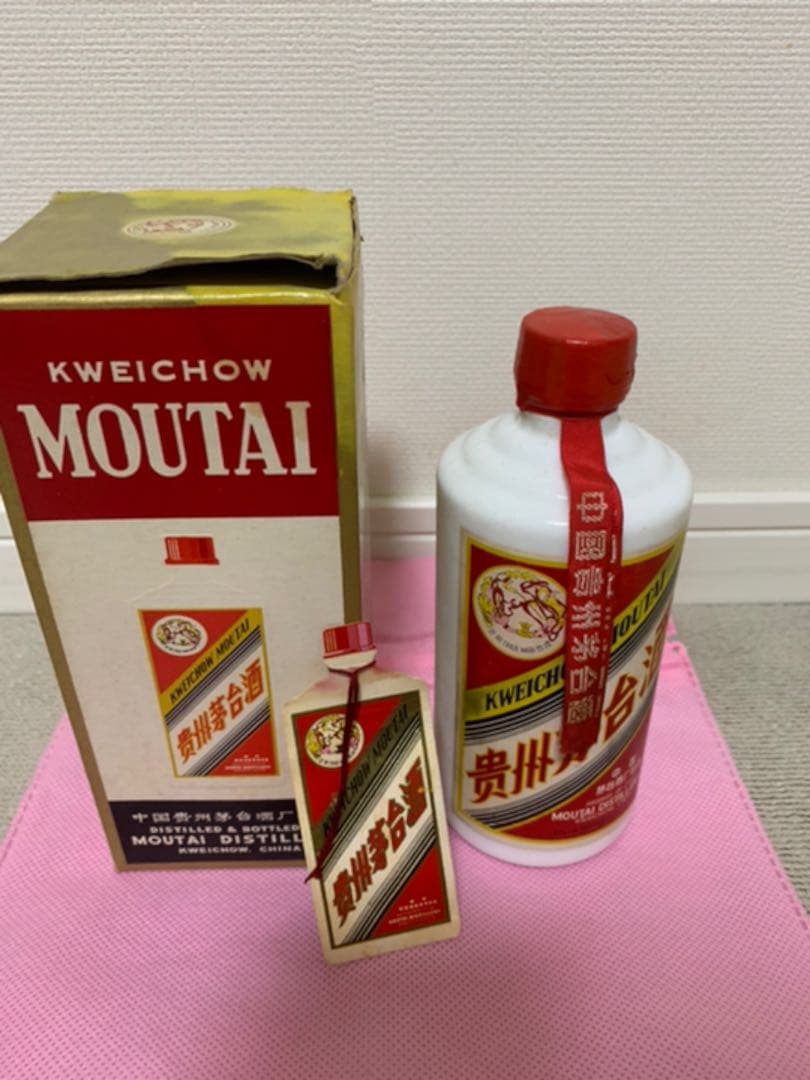 新品未開栓！本物貴州茅台酒 天女マオタイ酒 270ml53度古酒