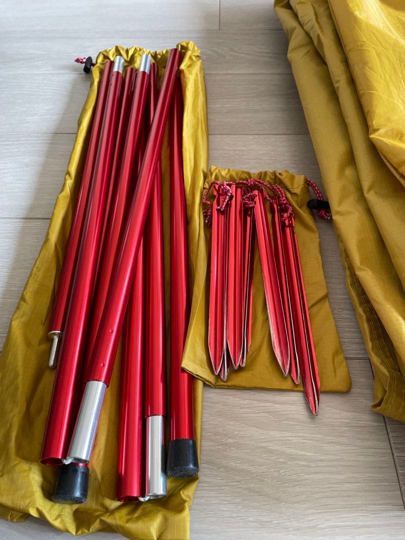 MSR ランデブーサンシールド 120ウィング イエロー 8ftポール付き