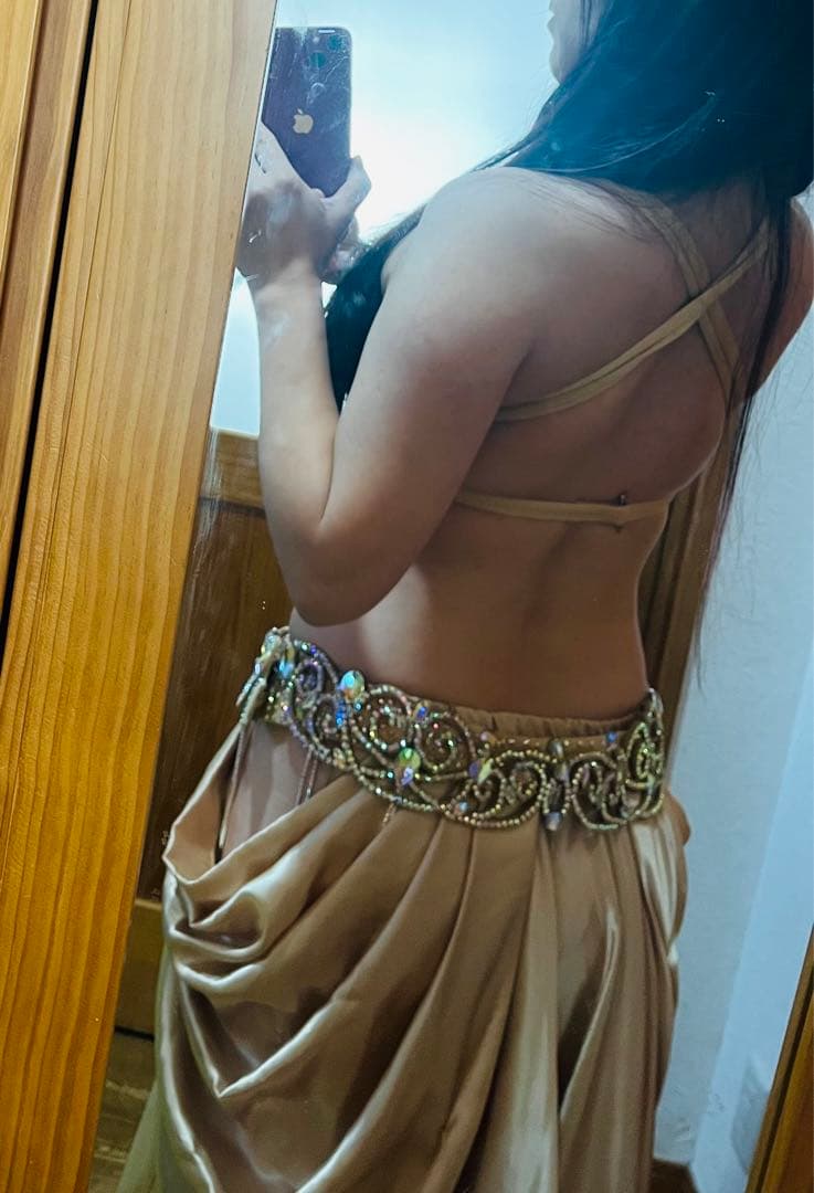 ベリーダンス　衣装　ブラベルトスカートセット