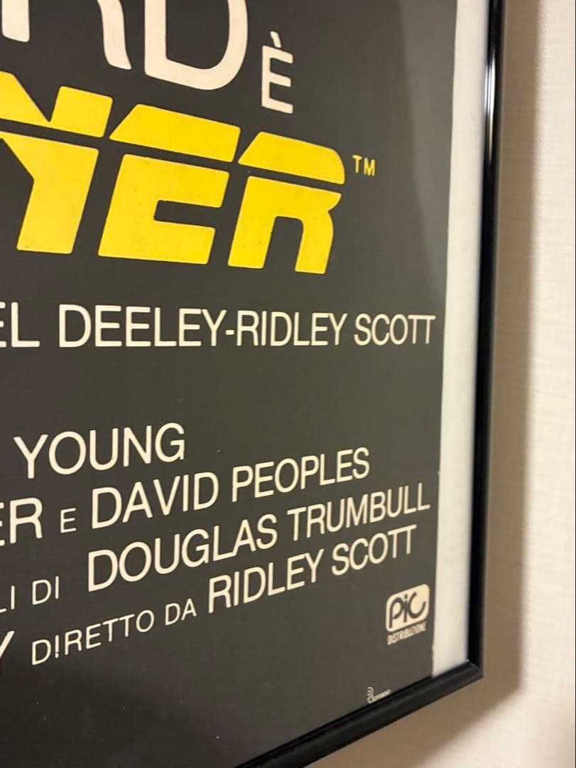 ブレードランナー イタリア版 ビンテージ ポスター 希少 ハリソンフォード