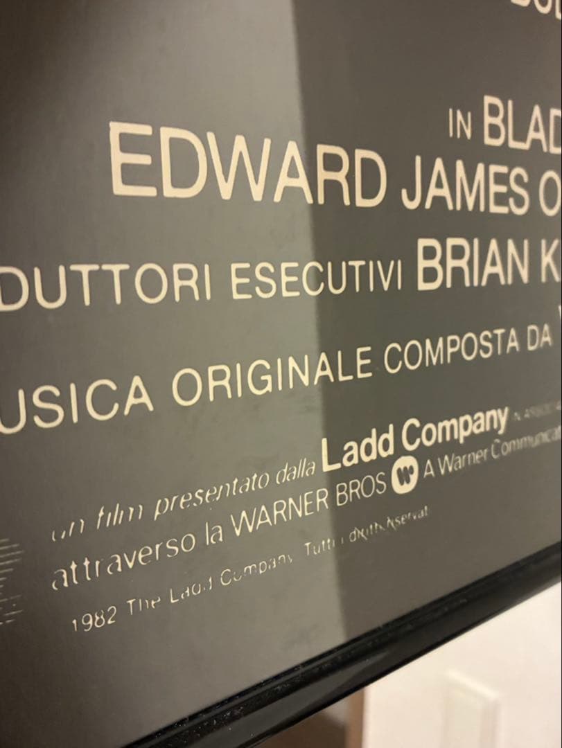 ブレードランナー イタリア版 ビンテージ ポスター 希少 ハリソンフォード