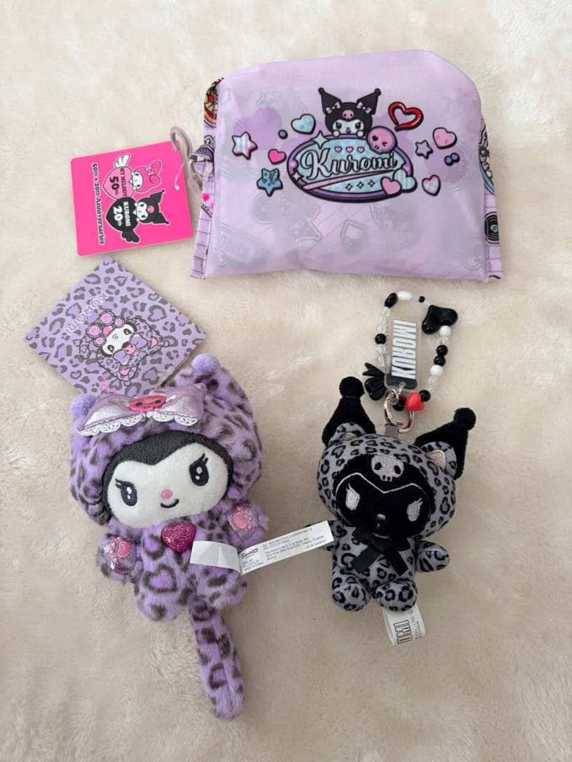 新品　クロミ　ギャル　ネコ　ヒョウ柄　エコバッグ