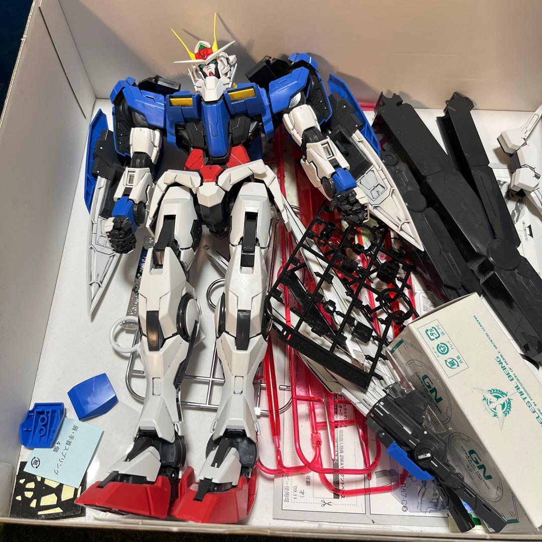PG ダブルオーライザー　ダブルオーガンダム　+ オーライザー　組立途中品