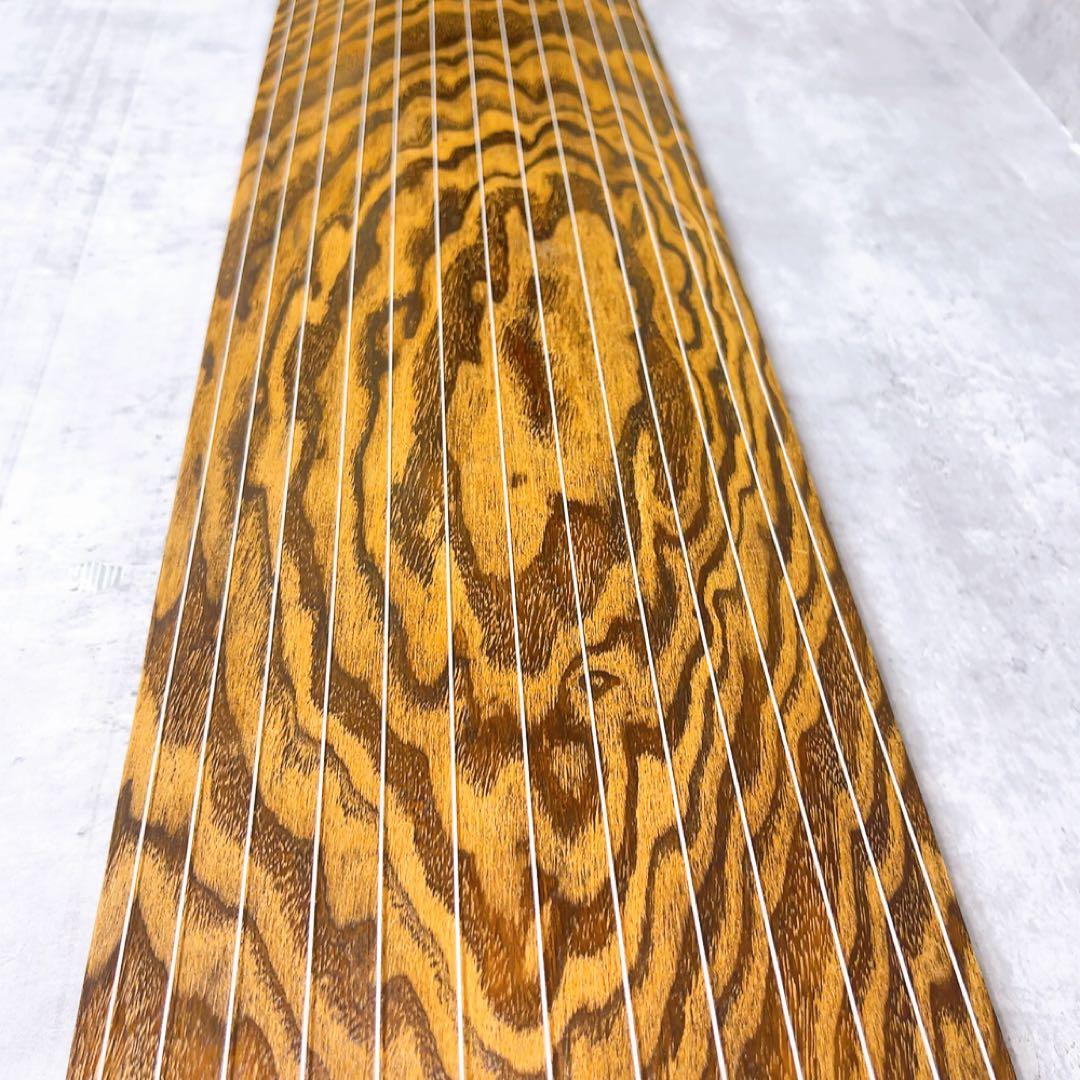 超希少! お琴　箏　麻型彫り　ダイヤモンド彫り　13弦　くり甲　高級素材　上角