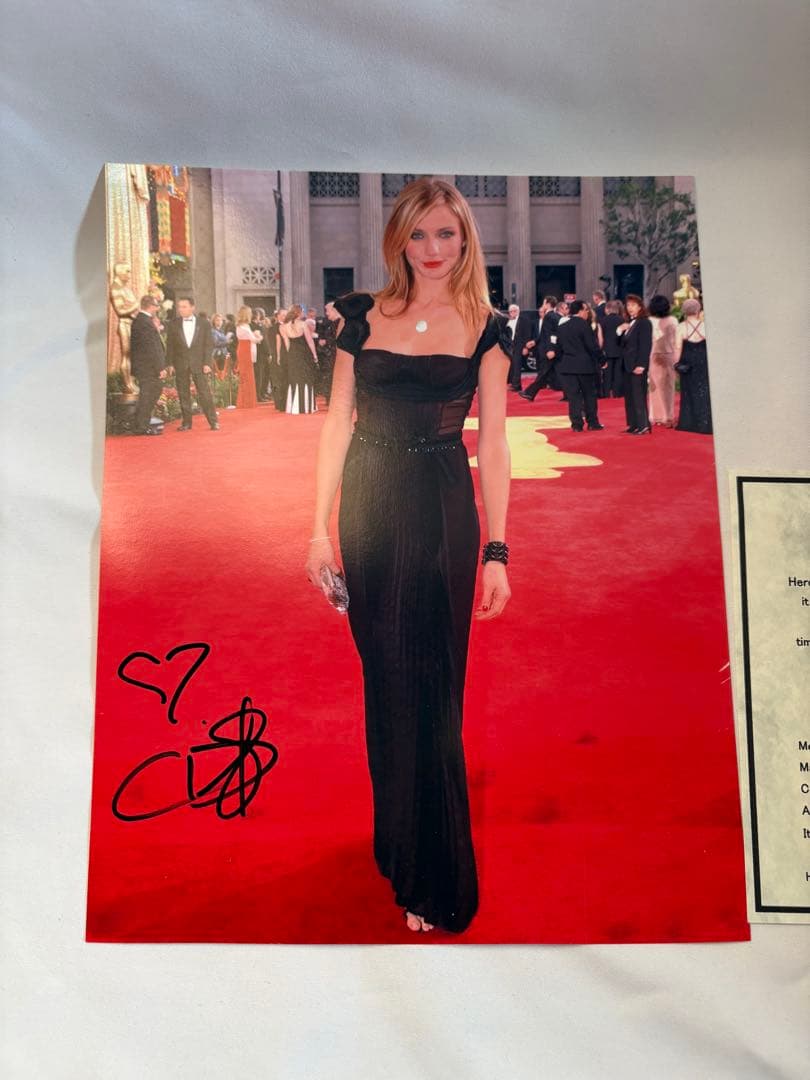 キャメロンディアス　直筆サイン