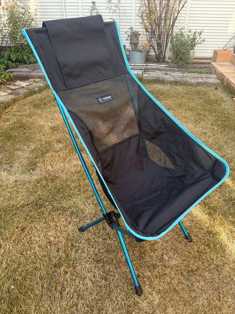 【超美品】Helinox サンセットチェア ブラック×ブルー