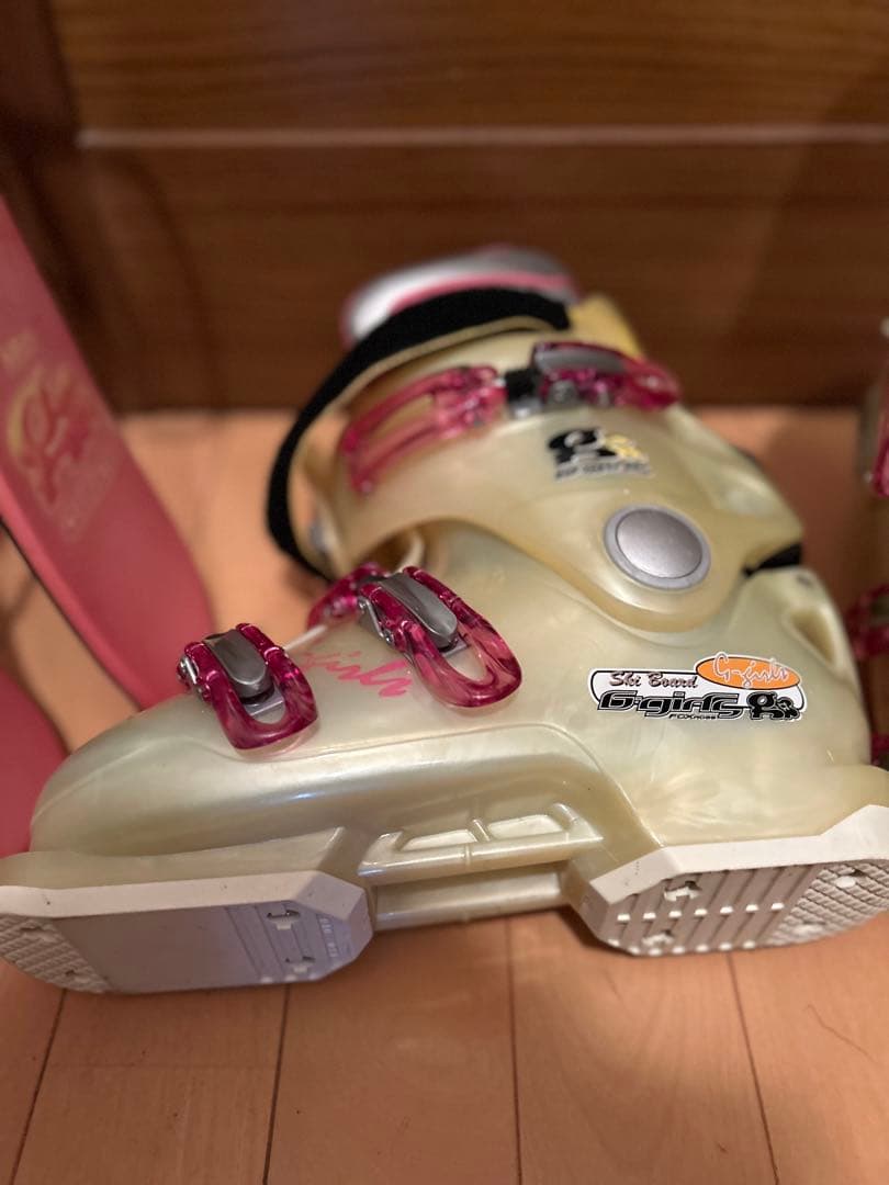 G-girls ショートスキー　ファンスキー　スキーセット　スキーブーツ
