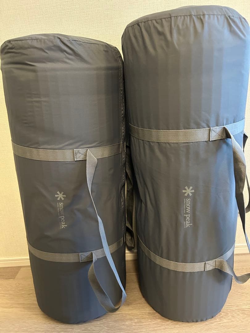 あやの2個セットスノーピークシュラフ マットプラスグレー 寝袋マットセット