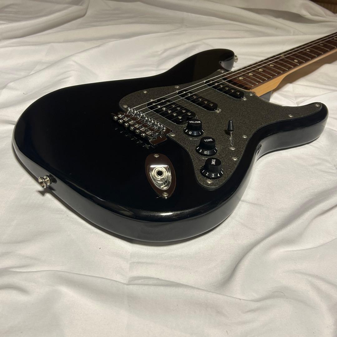 美品メンテ済 スクワイヤー ストラトキャスター アフィニティHSSラメ黒