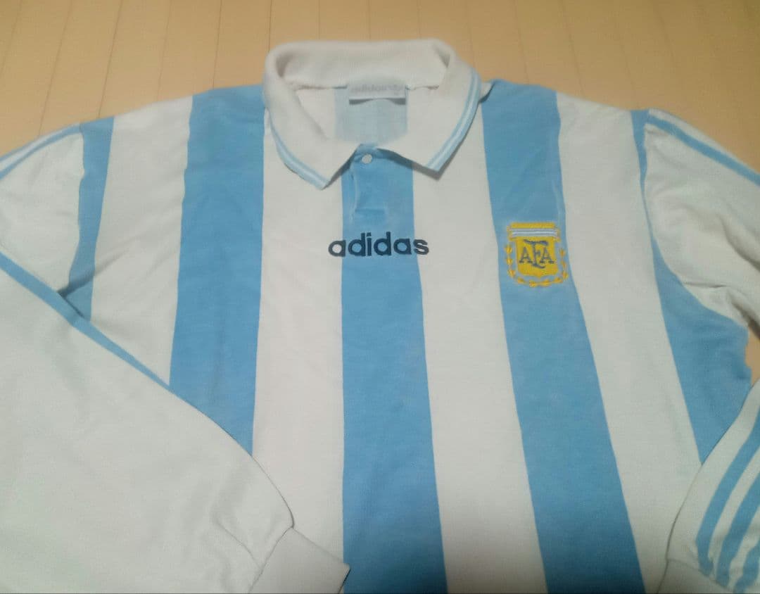 超レア adidasアディダス アルゼンチン代表 94（H）長袖ゲームシャツ