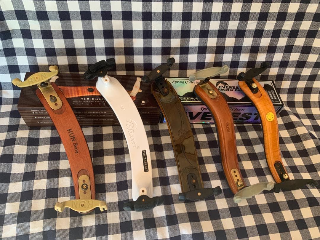 バイオリン肩当て ５点＋１の６つセット　４／４サイズ