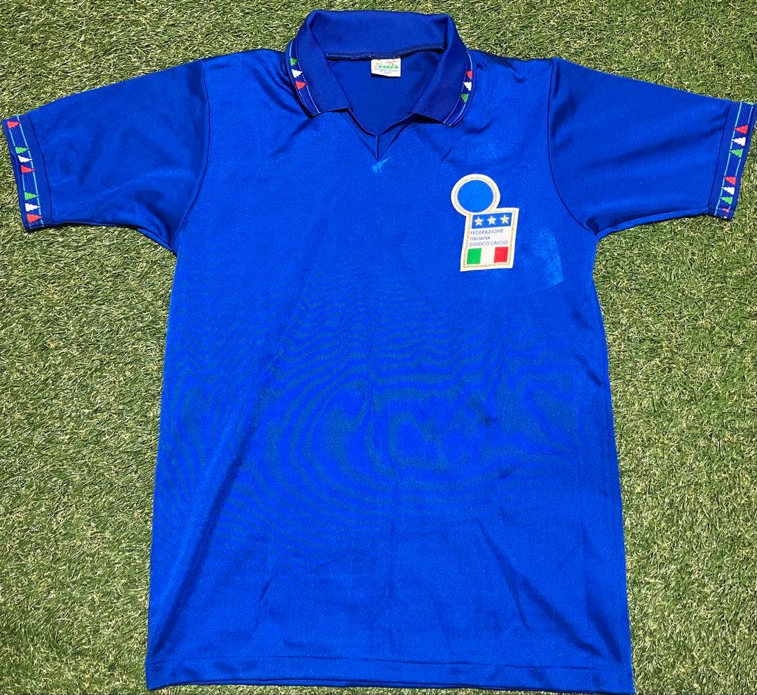 90s イタリア代表 ユニフォーム ディアドラ 93-94 W杯予選モデル L