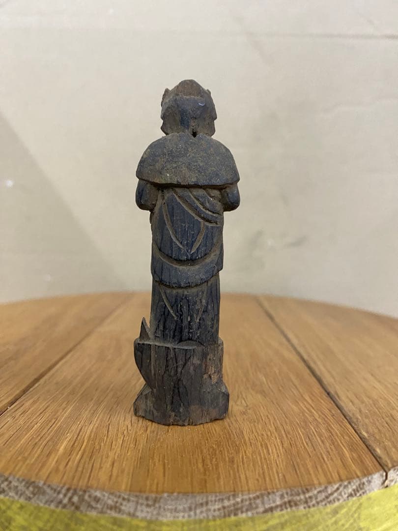 円空彫り仏　観音菩薩　全高8.5センチ