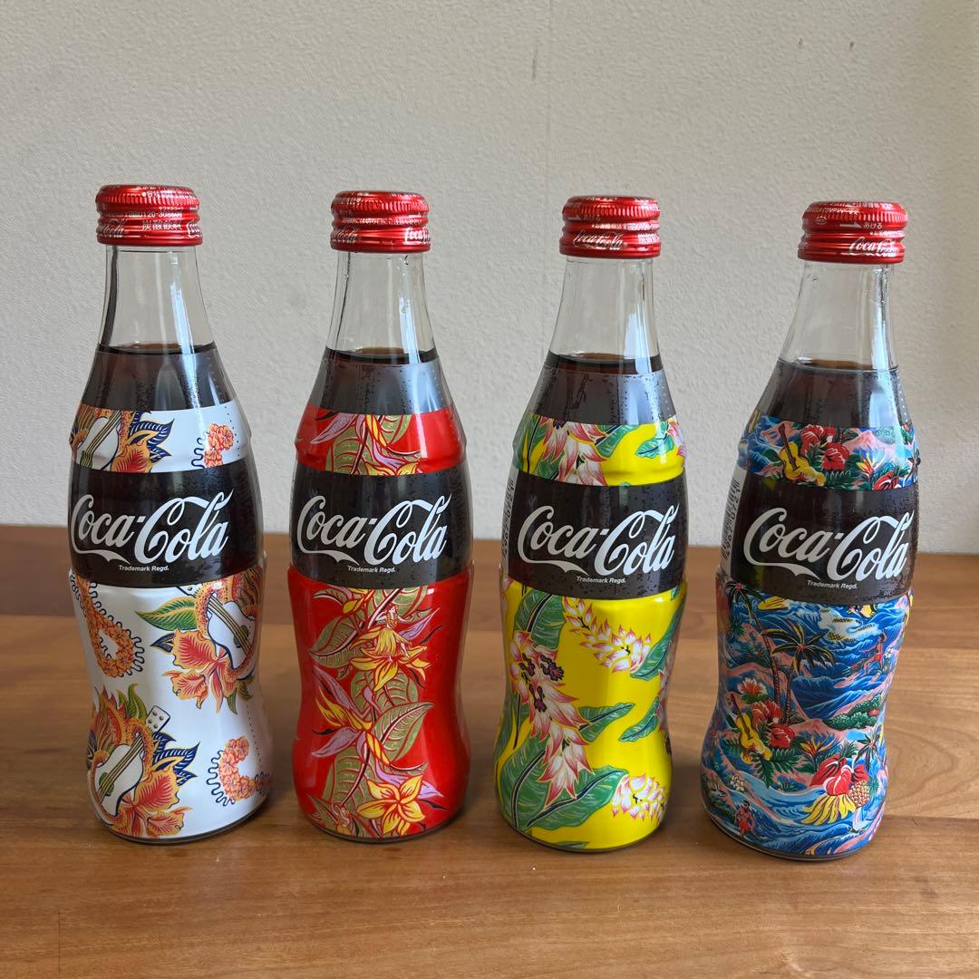 コカ・コーラ 花柄ボトル 4本セット