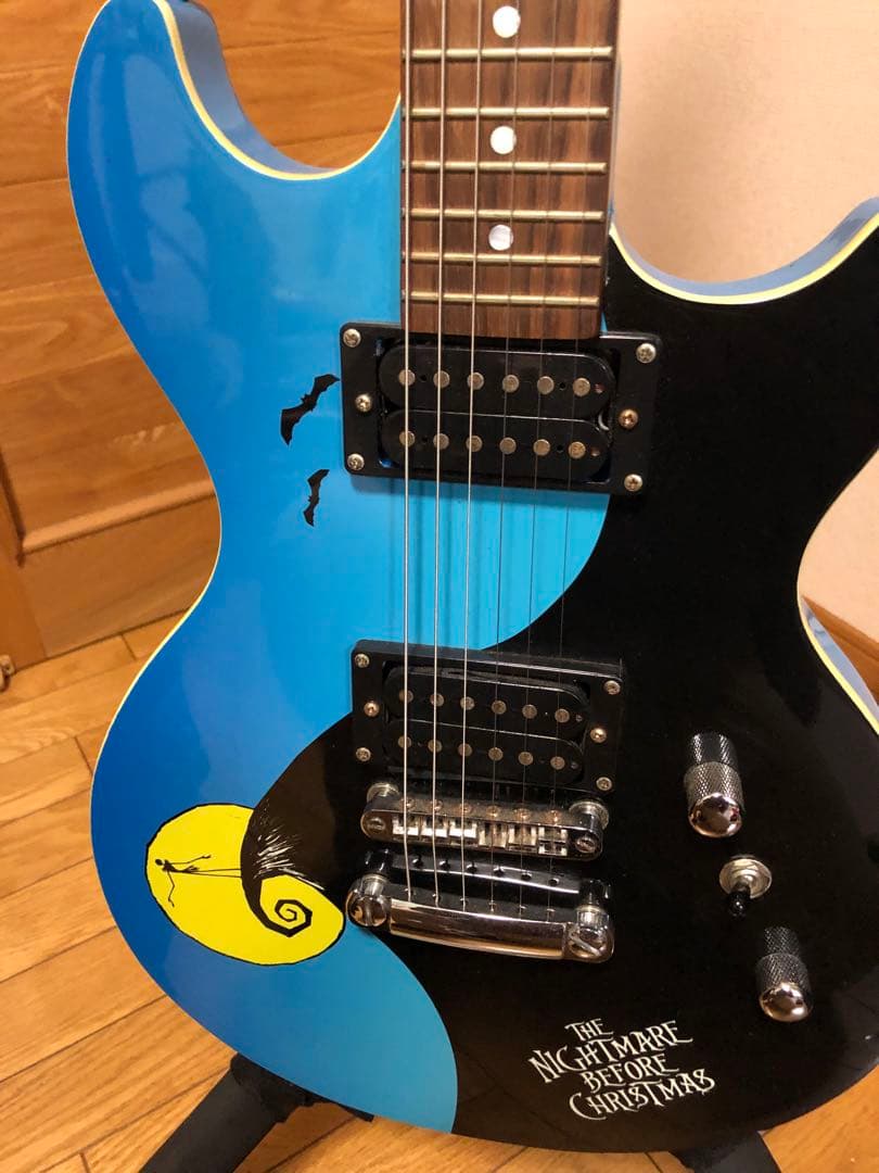 Disney エレキギター 青/黒